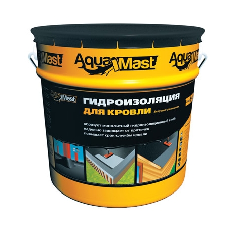 Мастика AquaMast 18 кг. Битумно-резиновая для кровли