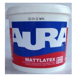 Краска матовая Aura Mattlatex 0,9л моющая