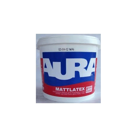 Краска матовая Aura Mattlatex 0,9л моющая