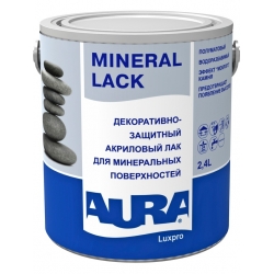 Лак Aura Mineral Lack 2,4л акриловый полуматовый для минеральных поверхностей