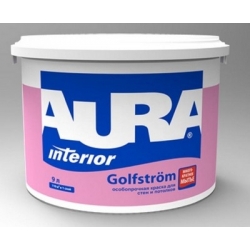 Краска Aura Golfstrom 9л особопрочная для ванной и кухни