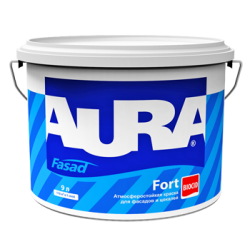 Краска Aura Fasad Fort 9л. фасадная матовая износостойкая
